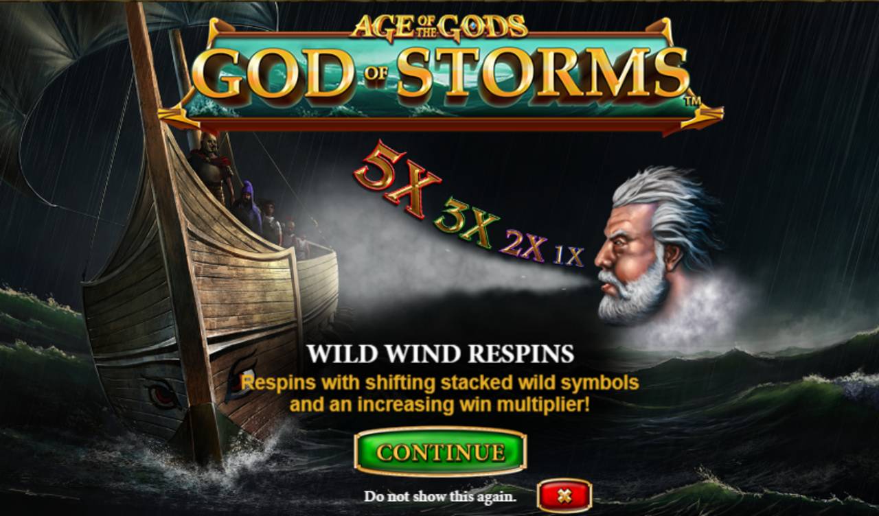 Age Of The Gods: God Of Storms (Playtech) Image 1
